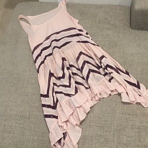 Free people polka dot pink and maroon slip